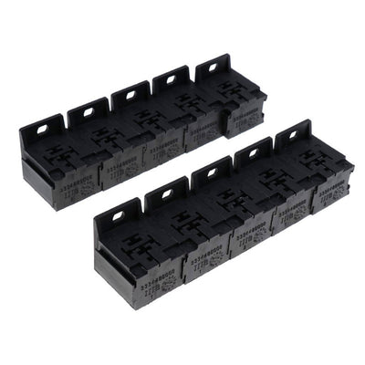 30A-80A Relay Base Bracket 5-pin Socket With 50 Terminals 6.3mm Kit 10 Kit
