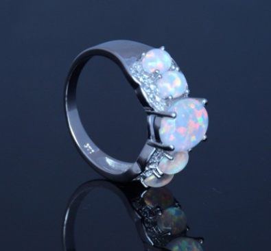 Five oval diamonds Opel ring