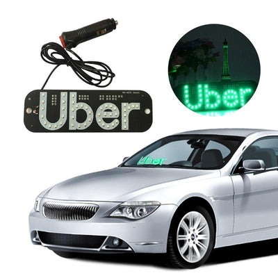 Car LED Indicator Light With  Cigarette Lighter Instrument Light Taxi Uber TAXI Empty Car