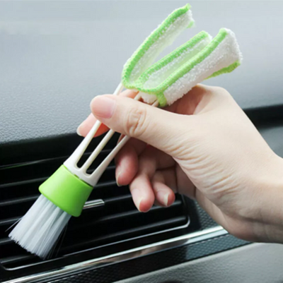 Car Washing Brush Pig Bristles Round Head Paint Car Cleaning Brush With Wooden Handle