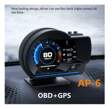 Head-up Display Gps High-definition Speed Water Temperature Turbine Monitoring