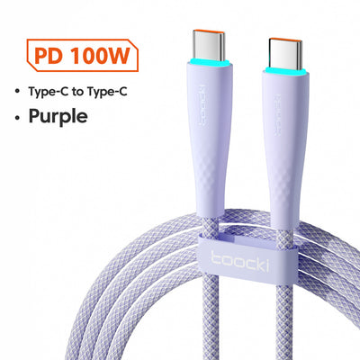 USB Type C To USB C Cable 100W 66W Fast Charging
