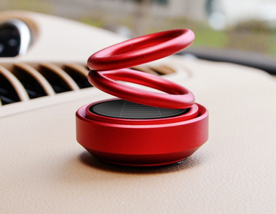 Solar Auto Rotation Car Air Freshener Perfume Seat