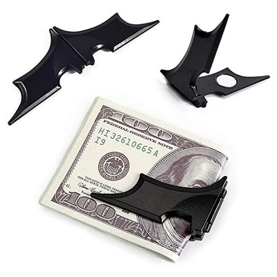 Creative bat wallet simple metal magnetic wallet