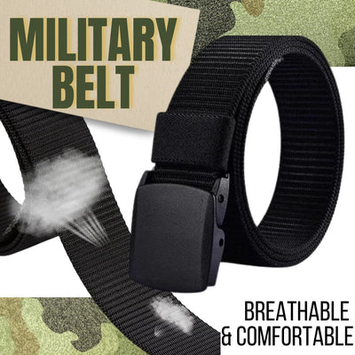 Plastic Cam Buckle Nylon Canvas Tactical Waistband Webbing Military Belt For Men