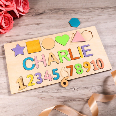 Personalized Baby Name Wooden Puzzle Toy
