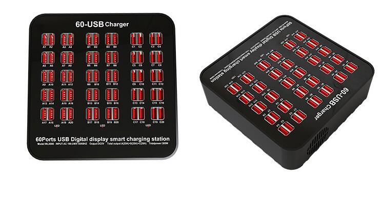 Intelligent Multi-port USB Charger 60 Ports High Power