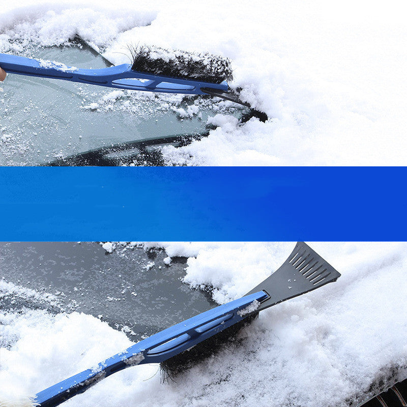 Automobile With Snow Removal Brush And Glass Shovel