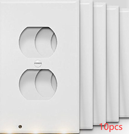 Durable Convenient Outlet Cover Duplex Wall Plate Led