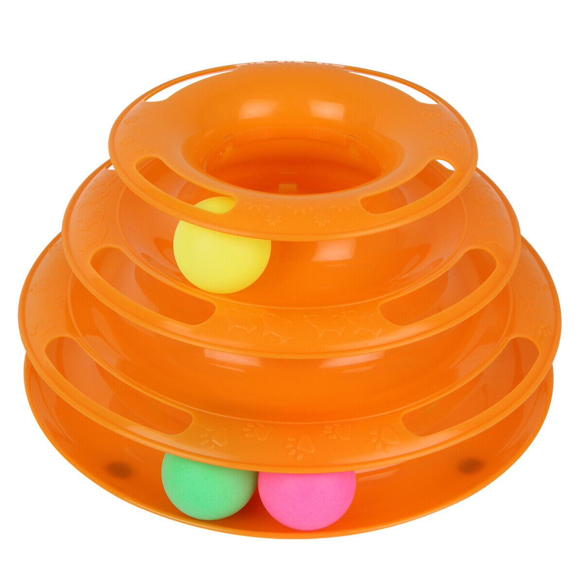 Pet Cat Crazy Ball Disk Interactive Toys Amusement Plate Trilaminar Funny Toy