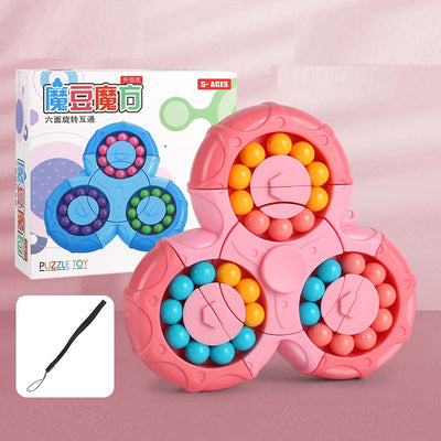 Six-sided Rotary Decompression Magic Bean Rotary Gyro Decompression Toy
