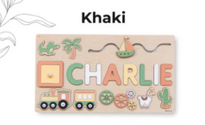Personalized Baby Name Wooden Puzzle Toy