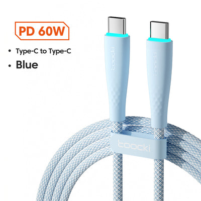 USB Type C To USB C Cable 100W 66W Fast Charging
